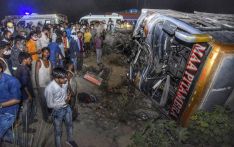 Bus collides with van in India, 17 migrant workers dead