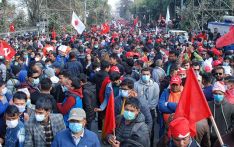 尼泊尔暴发声称15万人的大规模抗议活动