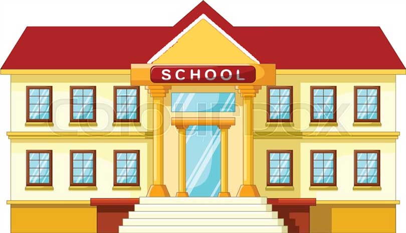 School-Building-Yellow