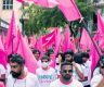 Motorbike of individual who caused disturbance at opposition rally towed