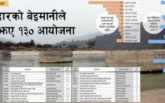 ठेकेदारको लापरबाहीले थलिँदै विकास