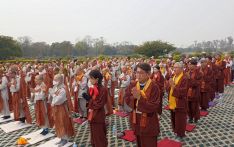 108位韩国佛教僧侣抵达佛祖诞生地蓝毗尼