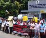 Water Board employees on a token strike today