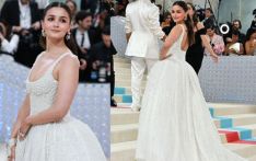 Alia Bhatt slays in white gown made with '100,000 pearls' at MET Gala 2023