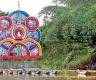 Huge Pandol afloat in Kalu Ganga at Ratnapura