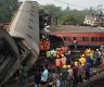  印媒：莫迪飞抵奥迪沙邦火车脱轨相撞事故现场