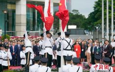 庆祝香港回归祖国26周年升旗仪式在金紫荆广场举行