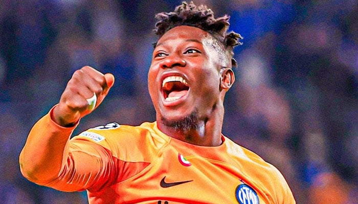 Manchester United completes £47.2m deal for goalkeeper Andre Onana.- Twitter@UnitedRadar