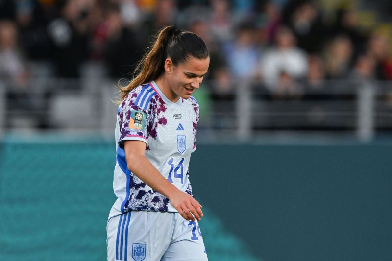 Codina reacts after scoring an own goal against Switzerland.