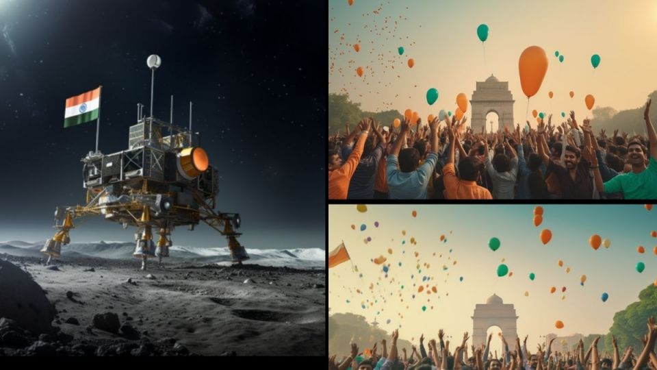 Taj Mahal to Gateway of India: Celebrations of Chandrayaan 3's landing imagined by AI - BusinessToday
