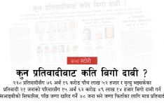 कुन प्रतिवादीबाट कति बिगो दाबी ?