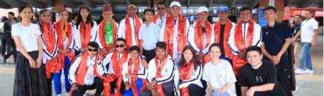 尼泊尔武术运动员今日启程赴中国湖州参加亚运会赛前强化训练和交流学习