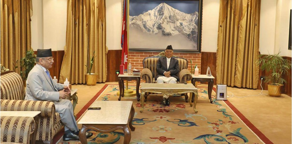 Ram-chandra-poudel-and-Prachanda