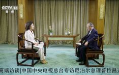 [高端访谈]中国中央电视总台专访尼泊尔总理普拉昌达