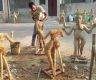 विजयादशमीमा राखिने दुर्गाको मूर्ति तयार हुँदै