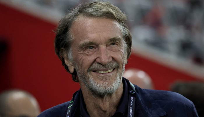 British INEOS Group chairman Jim Ratcliffe looks on ahead of the UEFA Europa Conference League second-leg quarter-final football match between Nice (OGCN) and FC Basel at the Allianz Riviera in Nice, on April 20, 2023. — AFP