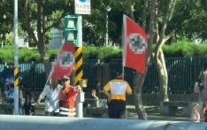 台媒：台北街头出现纳粹旗，“德国、以色列驻台代表”发联合声明谴责
