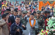 तस्विरमा हेर्नुृहोस राष्ट्रपतिको उपस्थितिमा काठमाडौंको छठ पूजा
