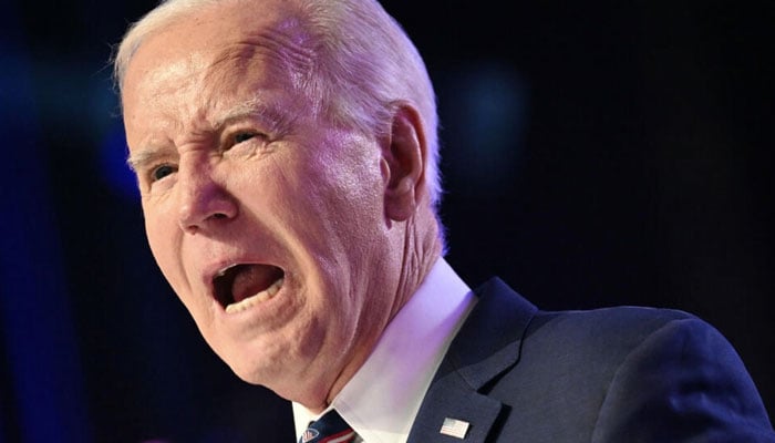 US President Joe Biden speaks at Montgomery County Community College in Blue Bell, Pennsylvania, on January 5, 2024. — AFP