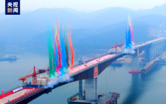 广西飞龙大桥顺利合龙 刷新同类型桥梁世界之最