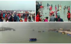 देवघाटमा स्नान गर्न भक्तजनको घुइँचो