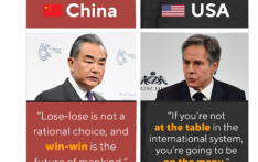 共赢VS“餐桌菜单论”，华春莹对比王毅和布林肯言论：哪种应塑造未来？