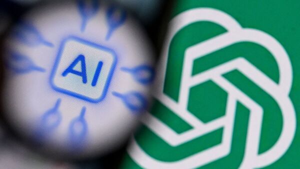 A photo taken on February 26, 2024 shows the logo of the ChatGPT application developed by US artificial intelligence research organization OpenAI on a laptop screen (R) and the the logo of the Artificial Intelligence chat application on a smartphone screen in Frankfurt am Main, western Germany. (Photo by Kirill KUDRYAVTSEV / AFP) (AFP)