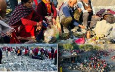 कागबेनीमा पिण्ड दान गर्ने श्रद्धालुको भीड (फोटो फिचर)