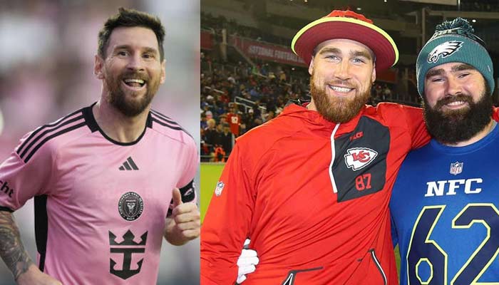 Travis, Jason Kelce argue over Lionel Messi. — AFP/File