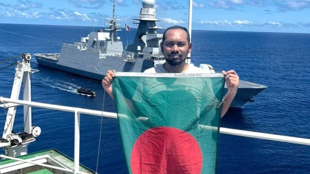 File image of Mohammad Noor Uddin, a sailor (general steward) of MV Abdullah. Photo: Bangla Tribune