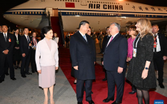 Xi arrives in Budapest for state visit to Hungary