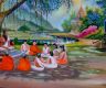 Buddha’s lifestyle portrayed on canvases in Devdaha