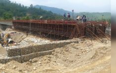 एक वर्षअगावै पुलको निर्माण अन्तिम चरणमा
