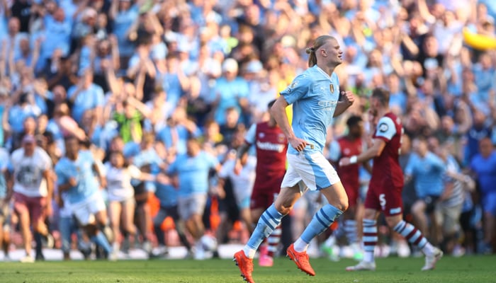 Manchester City win Premier League trophy for fourth time. — Reuters