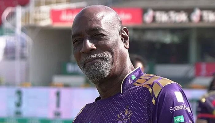 Quetta Gladiators mentor and cricket legend Viv Richards can be seen in this image. — X/@TeamQuetta/File