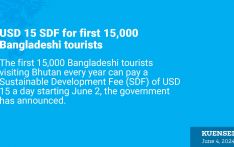 USD 15 SDF for first 15,000 Bangladeshi tourists