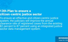 13th Plan to ensure a citizen-centric justice sector