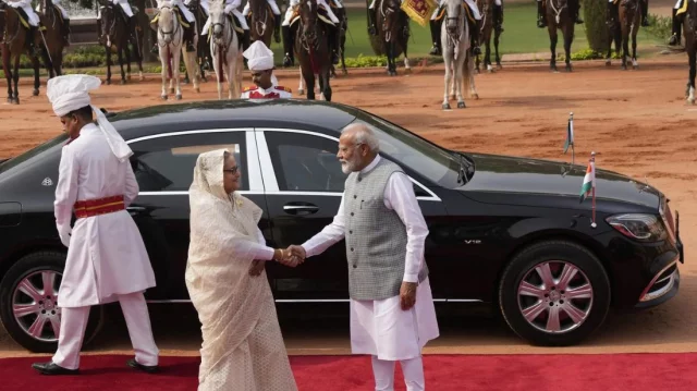 India accords ceremonial reception to PM Hasina at Rashtrapati Bhavan