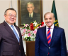 巴基斯坦穆斯林联盟（谢里夫派）领导人、政府总理夏巴兹会见刘建超