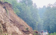 Landslide blocks Dumre-Besisahar road again