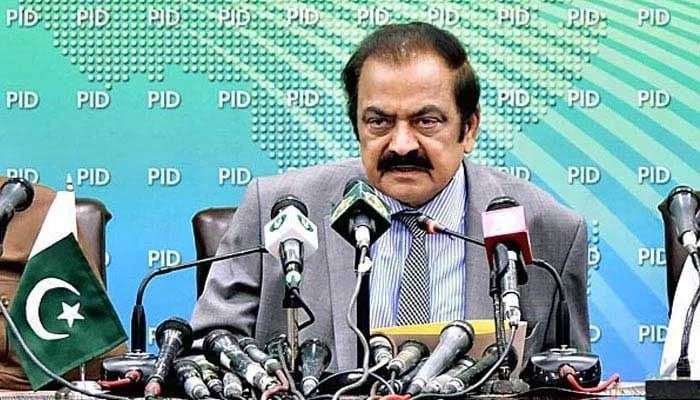 Adviser to Prime Minister Shehbaz Sharif on political and public affairs Rana Sanaullah — PID/file