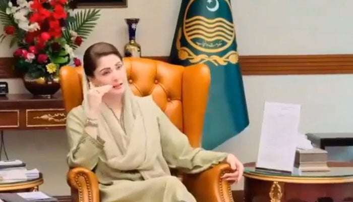 CM Punjab Maryam Nawaz Sharif is presiding a meeting regarding educational reforms in the province on May 10, 2024. — Screengrab/X/@PMLNDigital/file