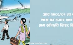 एक वर्षमा रोजगारीका लागि विदेसिनेको सङ्ख्या सात लाखभन्दा बढी