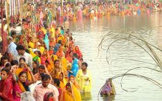 छठ व्रत र सझियाघाट आज