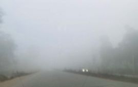 Dense fog makes driving challenging in Tarai