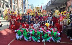 चिनियाँ नयाँ वर्षको उपलक्षमा नयाँ वर्ष परेड काठमाडौंमा सम्पन्न