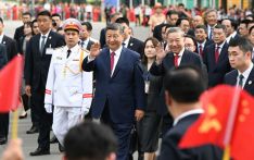 越共中央总书记苏林为习近平举行欢迎仪式
