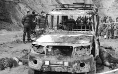 Four persons dead, two injured when running Bolero jeep catches fire