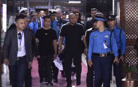 Photo Feature: Brazilian football legend Roberto Carlos arrives in Nepal