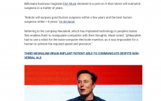 手术台“人机大战”倒计时？马斯克预言机器人外科医生5年超越人类